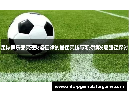 足球俱乐部实现财务自律的最佳实践与可持续发展路径探讨