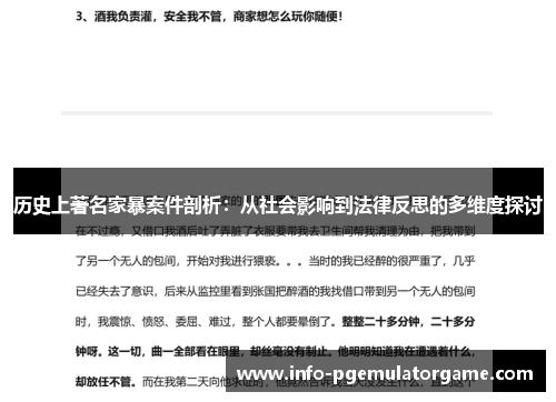 历史上著名家暴案件剖析：从社会影响到法律反思的多维度探讨