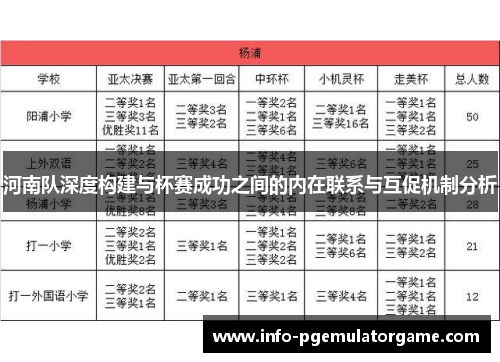 河南队深度构建与杯赛成功之间的内在联系与互促机制分析
